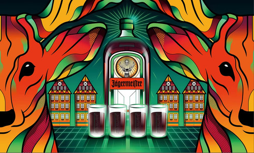 Jägermeister wall decoration